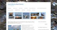 Desktop Screenshot of goodgiftsforboatowners.com